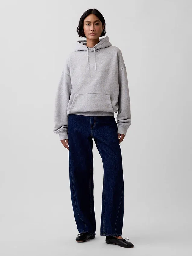 Bluza z kapturem dla dorosłych z bardzo grubej dzianiny frotte typu French Terry