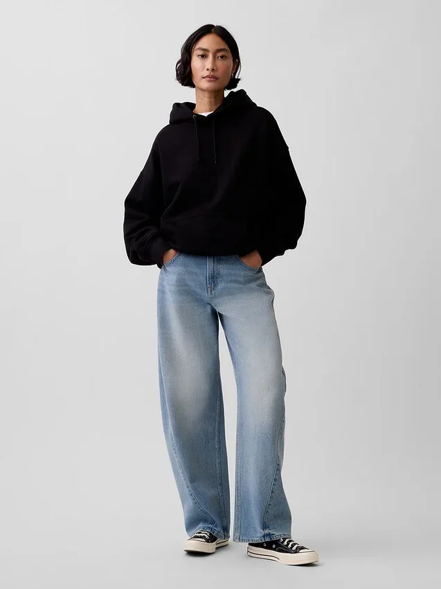 Bluza z kapturem dla dorosłych z bardzo grubej dzianiny frotte typu French Terry
