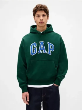 Bluza z kapturem dla dorosłych z bardzo grubej dzianiny frotte typu French Terry, oversize, z logo