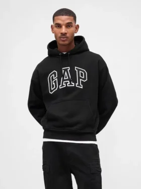 Bluza z kapturem dla dorosłych z bardzo grubej dzianiny frotte typu French Terry, oversize, z logo