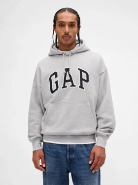 Bluza z kapturem dla dorosłych z bardzo grubej dzianiny frotte typu French Terry, oversize, z logo
