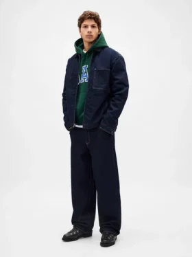 Bluza z kapturem dla dorosłych z bardzo grubej dzianiny frotte typu French Terry, oversize, z logo