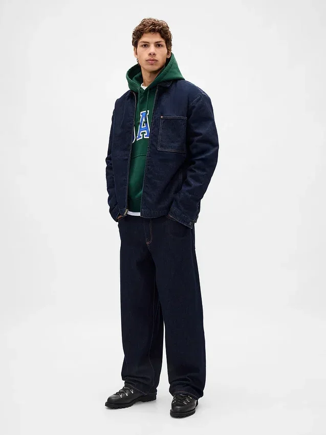 Bluza z kapturem dla dorosłych z bardzo grubej dzianiny frotte typu French Terry, oversize, z logo