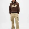 Bluza z kapturem dla dorosłych z bardzo grubej dzianiny frotte typu French Terry, oversize, z logo