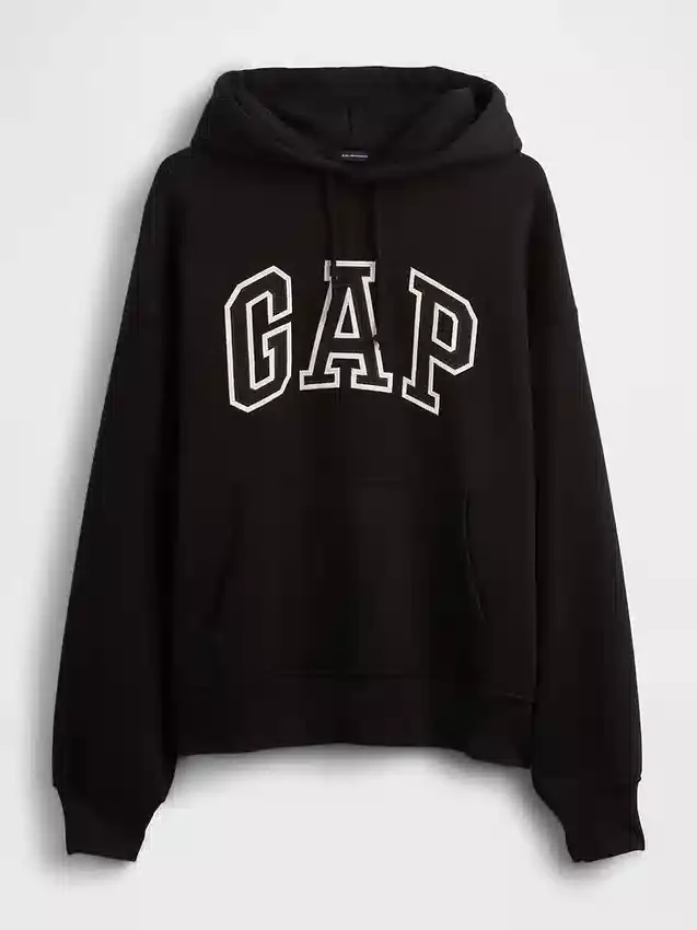 Bluza z kapturem dla dorosłych z bardzo grubej dzianiny frotte typu French Terry, oversize, z logo