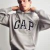 Bluza z kapturem dla dorosłych z bardzo grubej dzianiny frotte typu French Terry, oversize, z logo