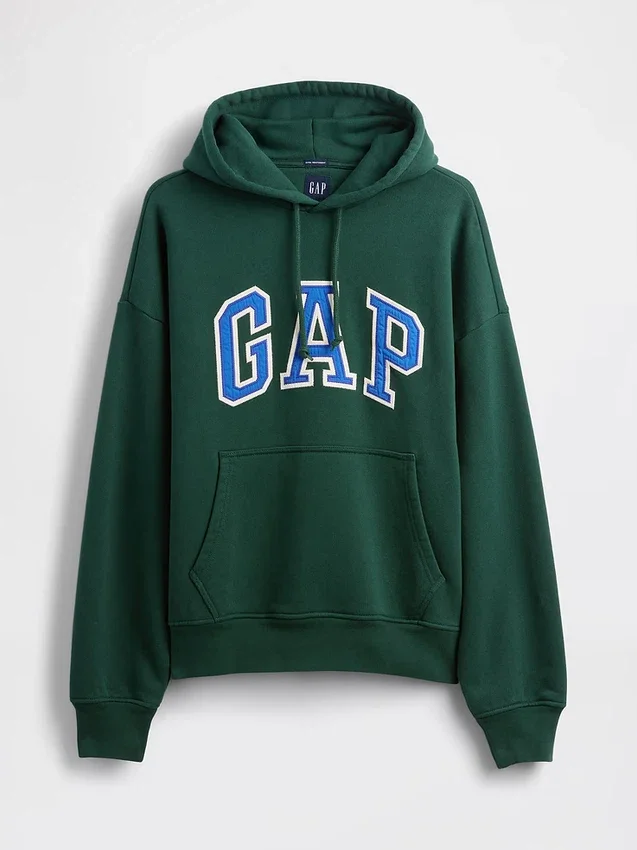 Bluza z kapturem dla dorosłych z bardzo grubej dzianiny frotte typu French Terry, oversize, z logo