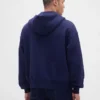 Bluza z kapturem dla dorosłych z bardzo grubej dzianiny frotte z zamkiem błyskawicznym