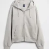 Bluza z kapturem dla dorosłych z bardzo grubej dzianiny frotte z zamkiem błyskawicznym
