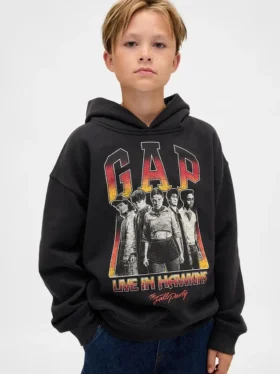 Bluza z kapturem dla dzieci „Stranger Things” z nadrukiem Vintagesoft