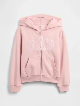 Bluza z kapturem dla dzieci Vintagesoft z Arch Logo GAP