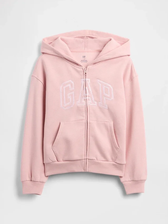 Bluza z kapturem dla dzieci Vintagesoft z Arch Logo GAP