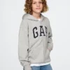 Bluza z kapturem dla dzieci Vintagesoft z logo i zamkiem