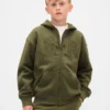 Bluza z kapturem dla dzieci Vintagesoft z logo i zamkiem