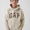 Bluza z kapturem dla dzieci Vintagesoft z logo i zamkiem