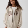 Bluza z kapturem dla dzieci Vintagesoft z logo i zamkiem