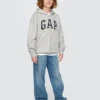Bluza z kapturem dla dzieci Vintagesoft z logo i zamkiem