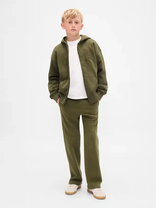 Bluza z kapturem dla dzieci Vintagesoft z logo i zamkiem