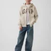 Bluza z kapturem dla dzieci Vintagesoft z logo i zamkiem