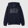 Bluza z kapturem dla dzieci Vintagesoft z logo i zamkiem