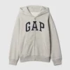 Bluza z kapturem dla dzieci Vintagesoft z logo i zamkiem