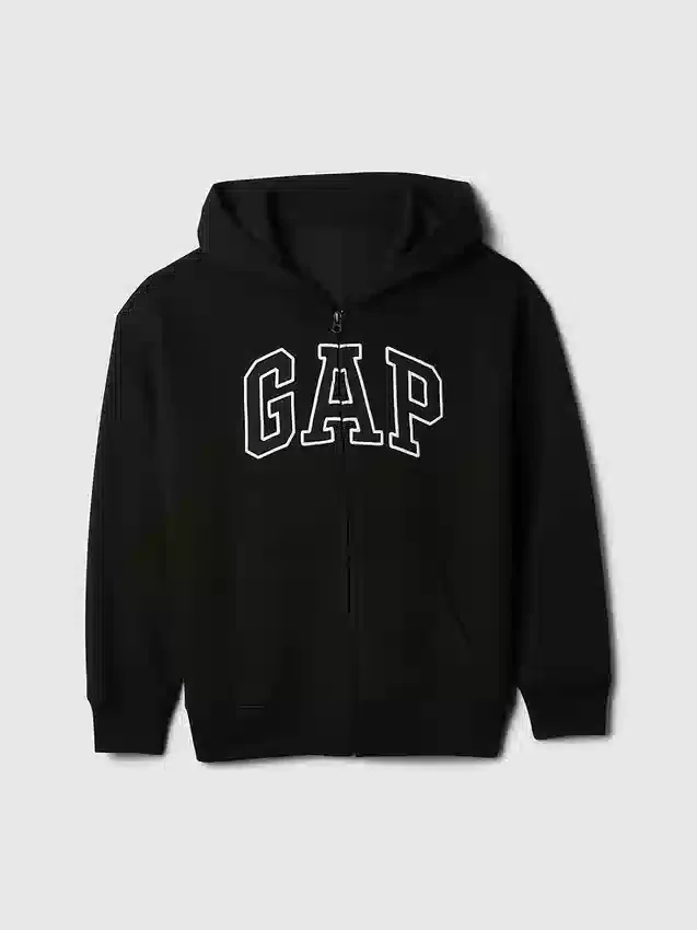 Bluza z kapturem dla dzieci Vintagesoft z logo i zamkiem