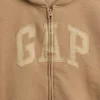 Bluza z kapturem dla dzieci Vintagesoft z logo i zamkiem
