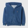 Bluza z kapturem dla niemowląt i Maluchów Vintagesoft Relaxed Zip