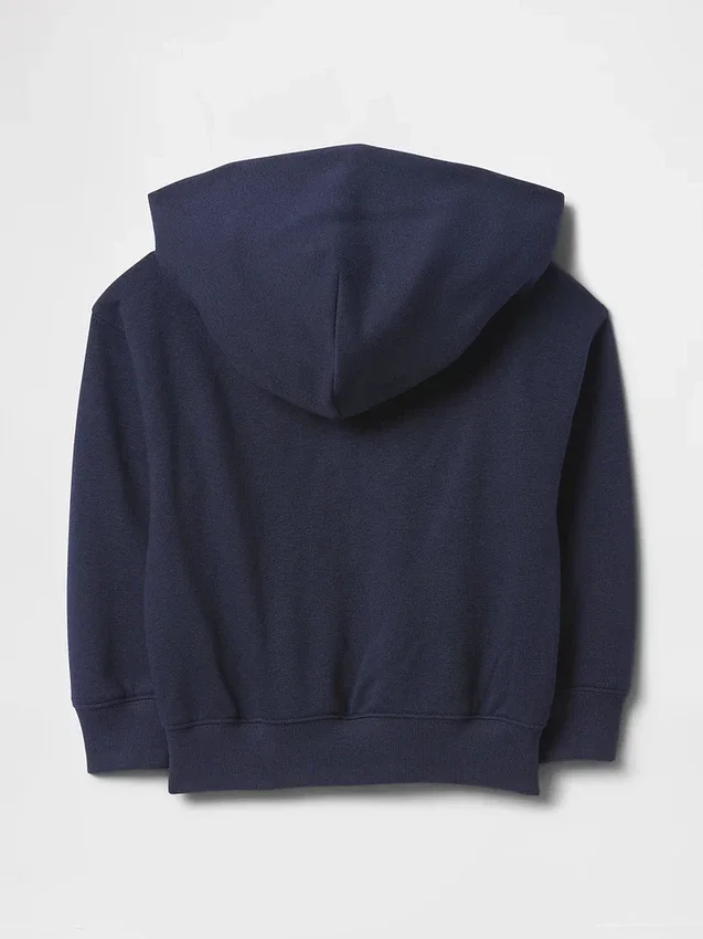 Bluza z kapturem dla niemowląt i maluchów Vintagesoft z logo i zamkiem