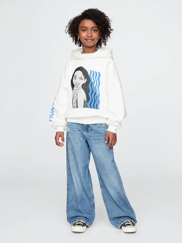Bluza z kapturem GAP × Disney Kids Vintagesoft w stylu oversize