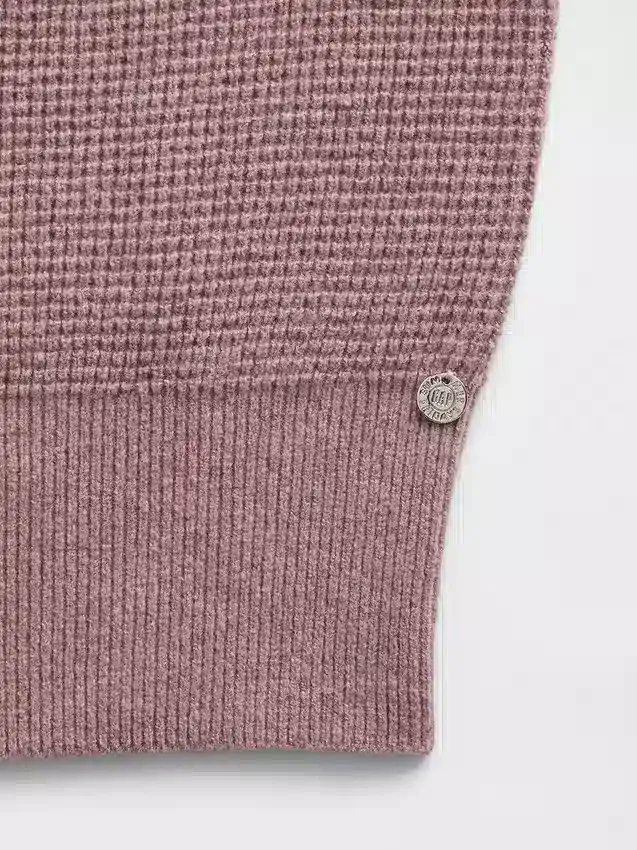 Bluza z kapturem GAP × Summer Fridays CashSoft Waffle Crop