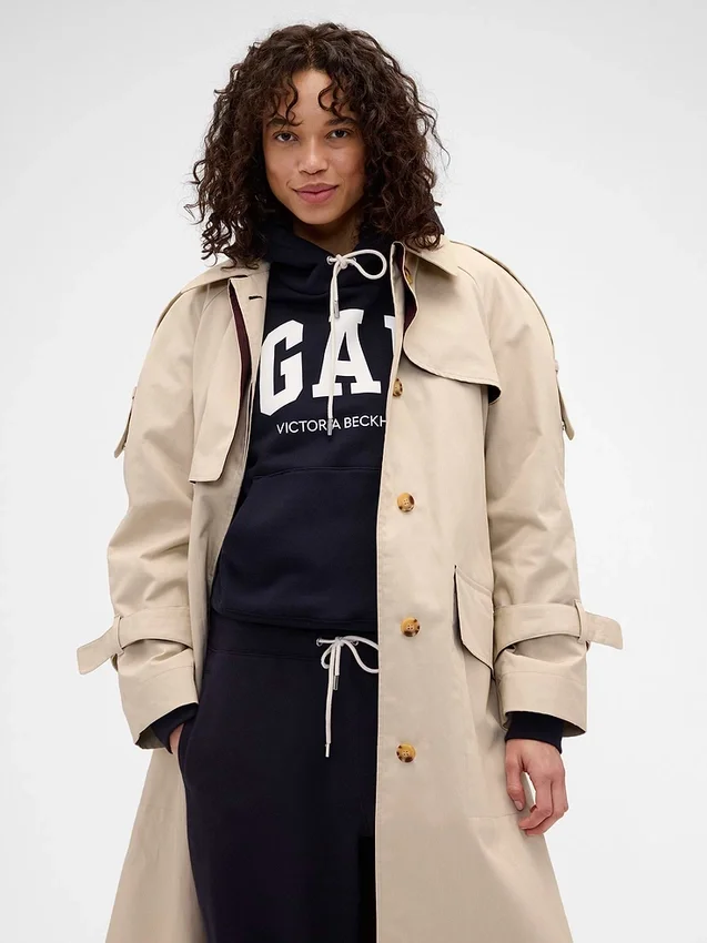 Bluza z kapturem GAP × Victoria Beckham z grubej dzianiny frotte