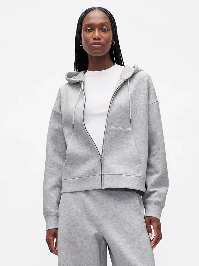 Bluza z kapturem GapFit Oversized z zamkiem