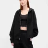 Bluza z kapturem GapFit Oversized z zamkiem