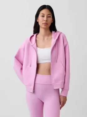 Bluza z kapturem GapFit Oversized z zamkiem