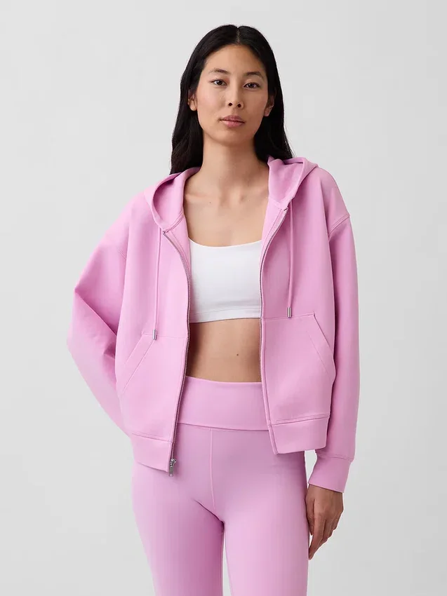 Bluza z kapturem GapFit Oversized z zamkiem