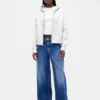Bluza z kapturem GapFit Oversized z zamkiem
