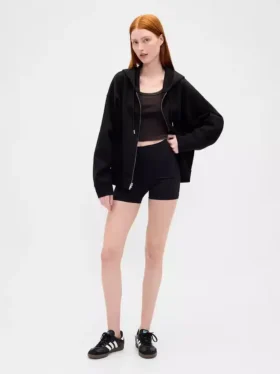 Bluza z kapturem GapFit Oversized z zamkiem