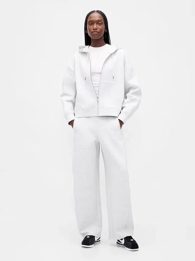 Bluza z kapturem GapFit Oversized z zamkiem