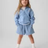 Bluza z kapturem i zamkiem, o splocie waflowym, dla Niemowląt i Maluchów