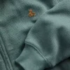 Bluza z kapturem i zamkiem, o splocie waflowym, dla Niemowląt i Maluchów