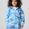 Bluza z kapturem i zamkiem Vintagesoft Camo dla Niemowląt i Maluchów
