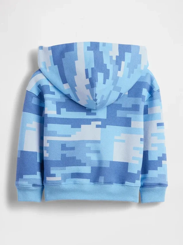 Bluza z kapturem i zamkiem Vintagesoft Camo dla Niemowląt i Maluchów