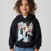 Bluza z kapturem Jean-Michel Basquiat dla małych dzieci z serii Vintagesoft