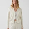 Bluza z kapturem o luźnym kroju, w 100% z bawełny, zapinana na zamek