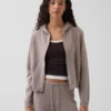 Bluza z kapturem o luźnym kroju, w 100% z bawełny, zapinana na zamek