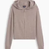 Bluza z kapturem o luźnym kroju, w 100% z bawełny, zapinana na zamek