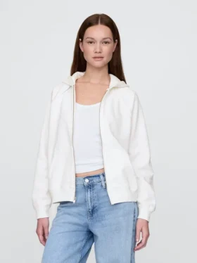 Bluza z kapturem Vintagesoft na zamek
