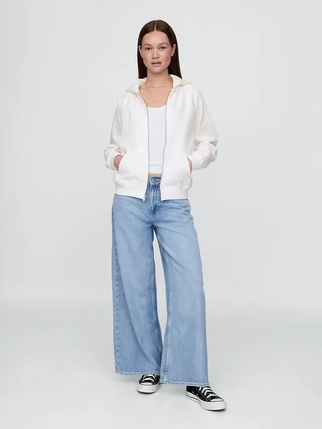 Bluza z kapturem Vintagesoft na zamek