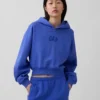 Bluza z kapturem Vintagesoft Oversized Crop Logo